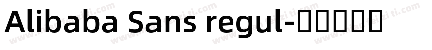 Alibaba Sans regul字体转换